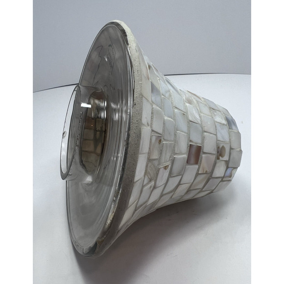 Yankee Candle Mother of Pearl Iridescent Mosaci Tile Candle Shade - Picture 8 of 8